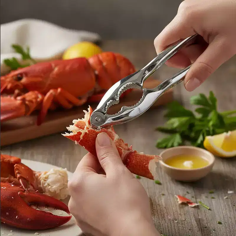 Norpro Lobster and Nut Cracker, Silver