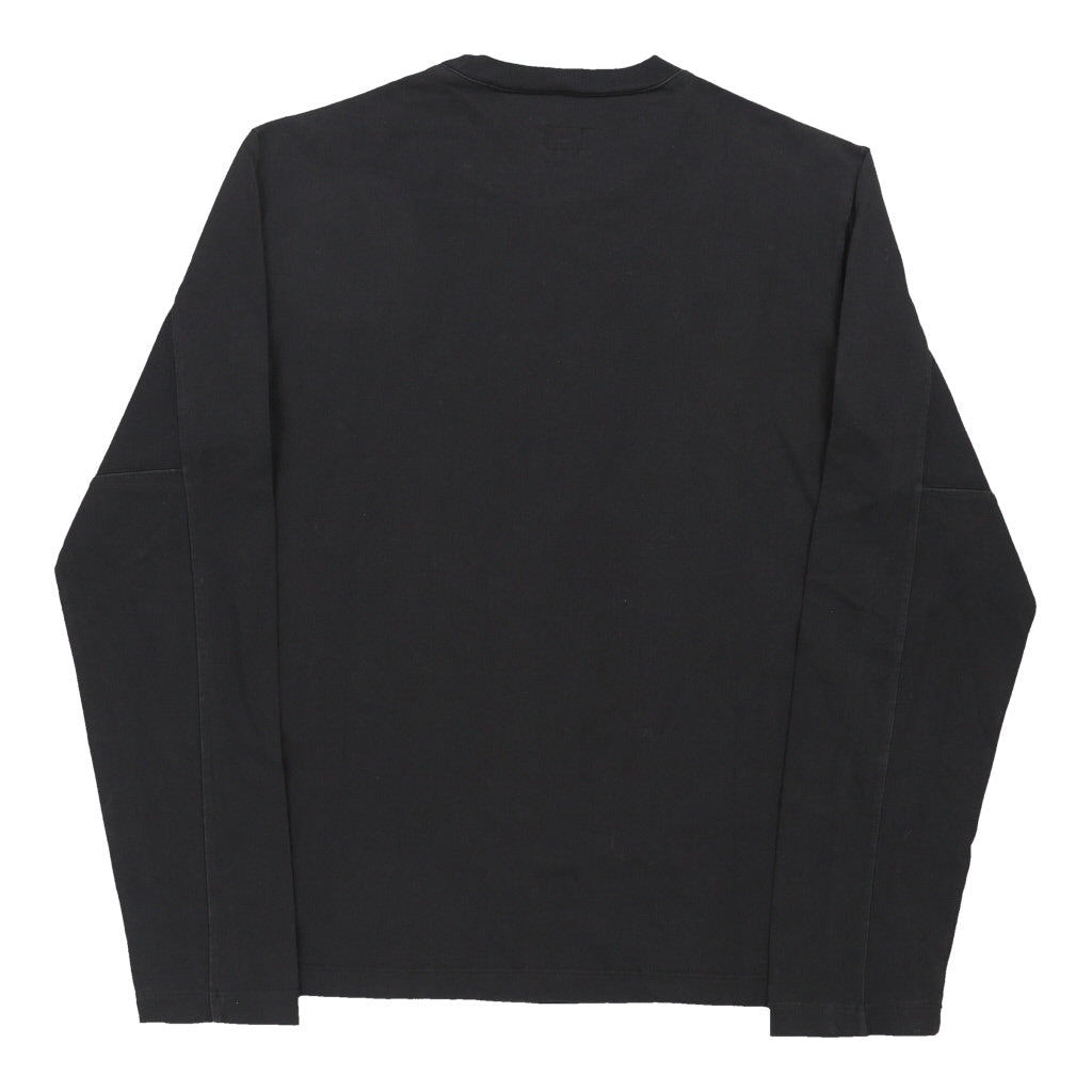 Spellout Long Sleeve T-Shirt XL Navy Cotton