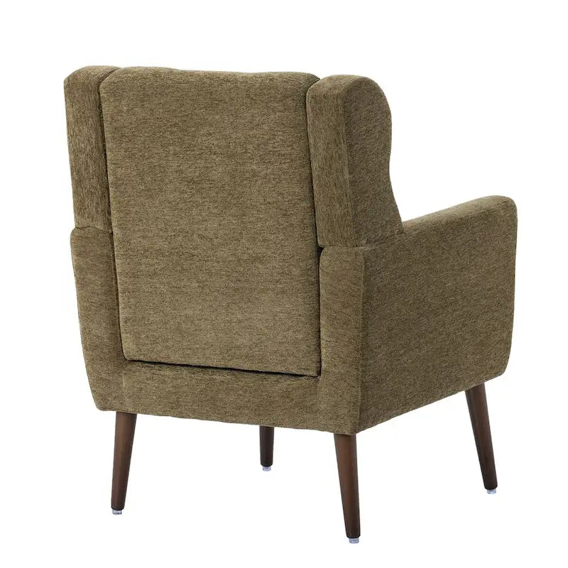 Mid-Century Modern Accent Chair with Waist Cushion