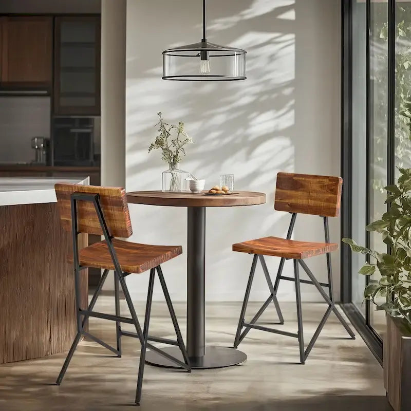 Reclaimed Wood Counter Stool