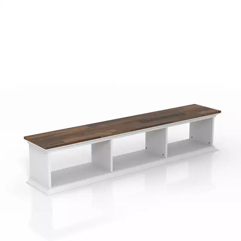 Muyton Farmhouse 3 Shelf Floating TV Stand for TVs up to 70 - miBasics