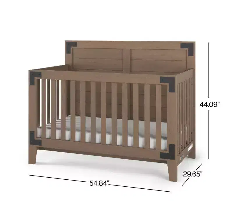 Child Craft Lucas Crib and Dresser Nursery Set, 2-Piece, Includes 4-in-1 Convertible Crib and 3-Drawer Dresser