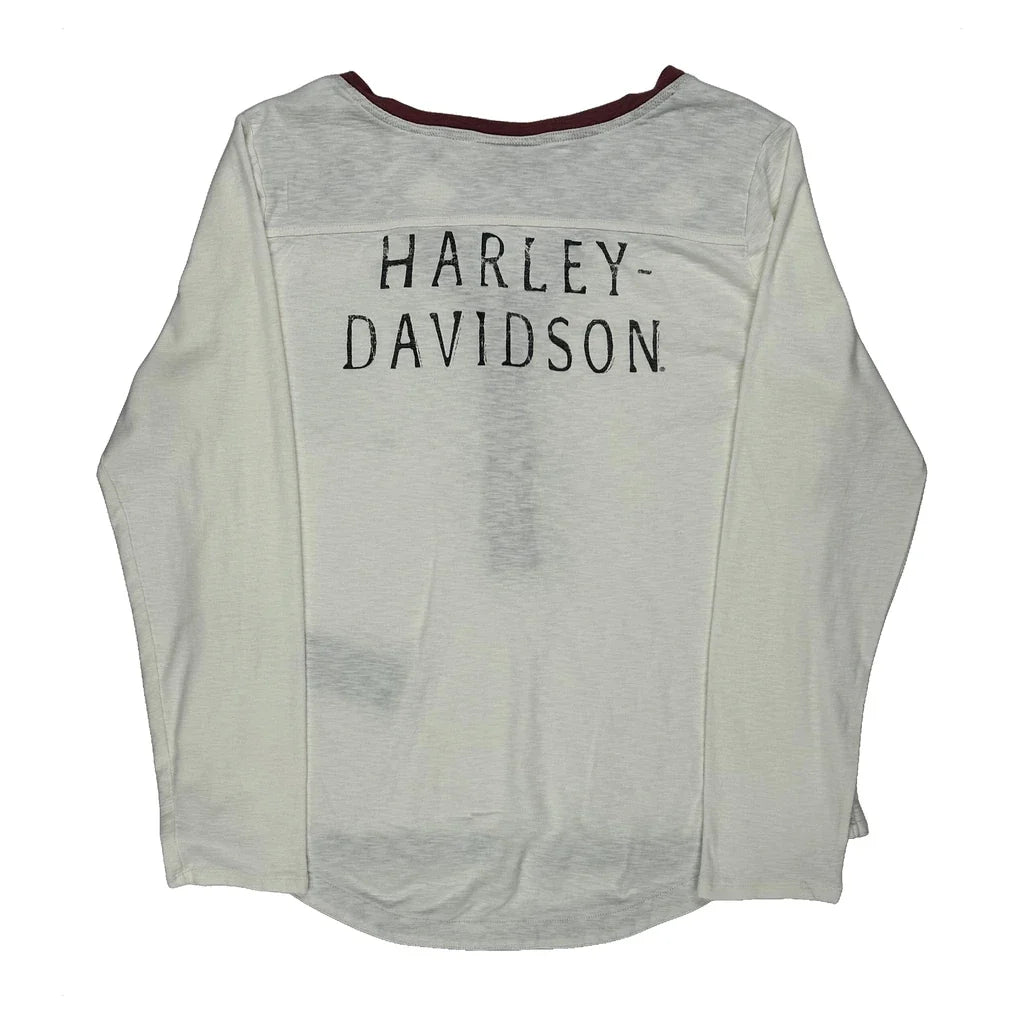 Long Sleeve T-Shirt Women Regular Fit Round Neck White Cotton