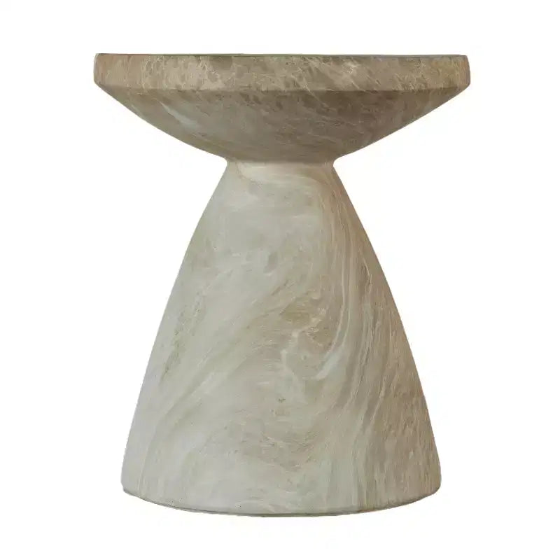 Round Concrete Accent Table
