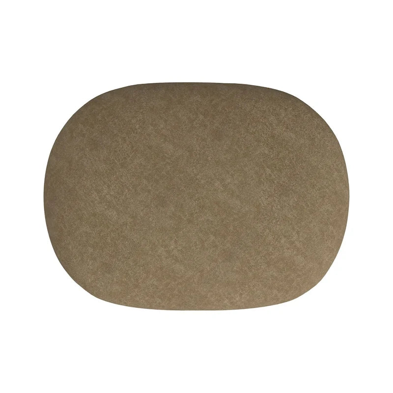 Modern Upholstered Ottoman with Boucle and Velvet Fabric Options