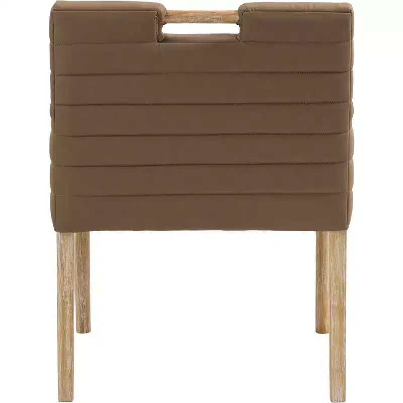 Vegan Leather Dining Arm Chair