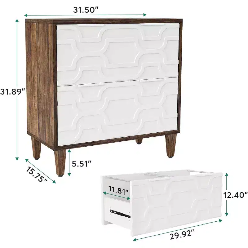 Tribesigns 2-Drawer Lateral Filing Cabinet