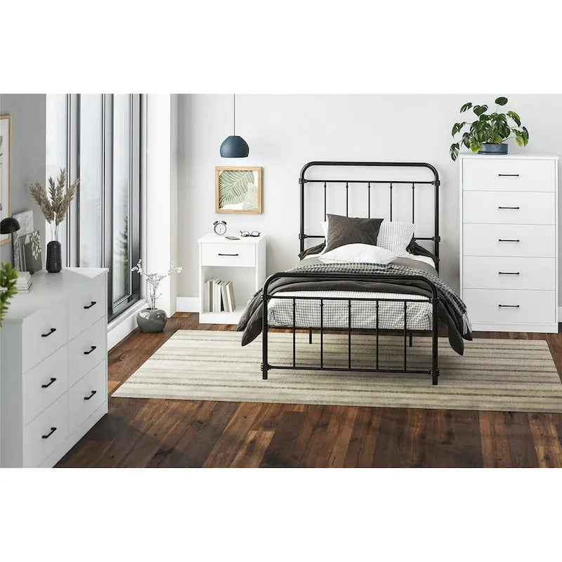 Wide 6-Drawer Dresser with Laminate Finish