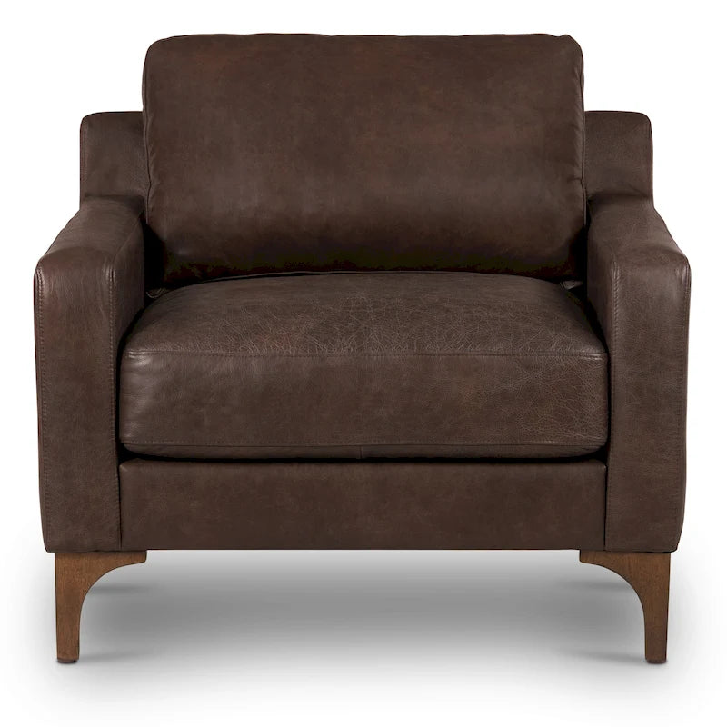 Full-Grain Leather Lounge Chair
