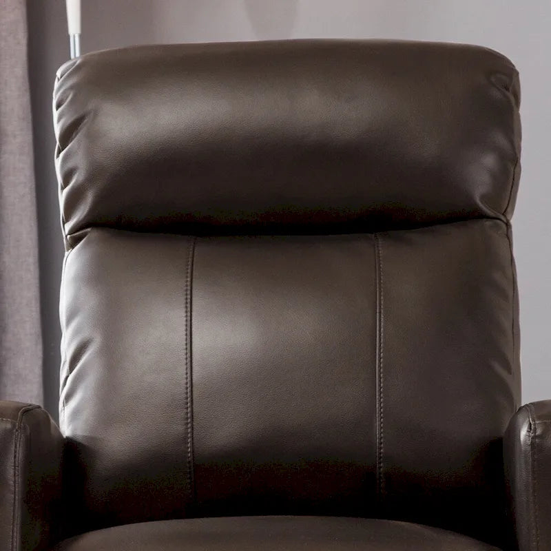 Modern Faux Leather Small Powered Reading Recliner
