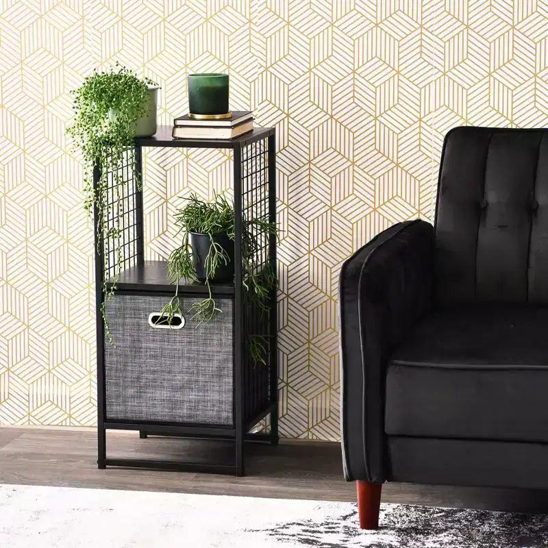 Iron Trellis 2-Shelf Bookshelf – 28.15