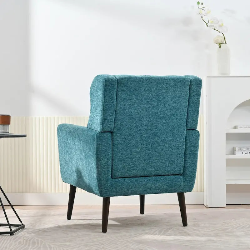 Mid-Century Modern Accent Chair with Waist Cushion