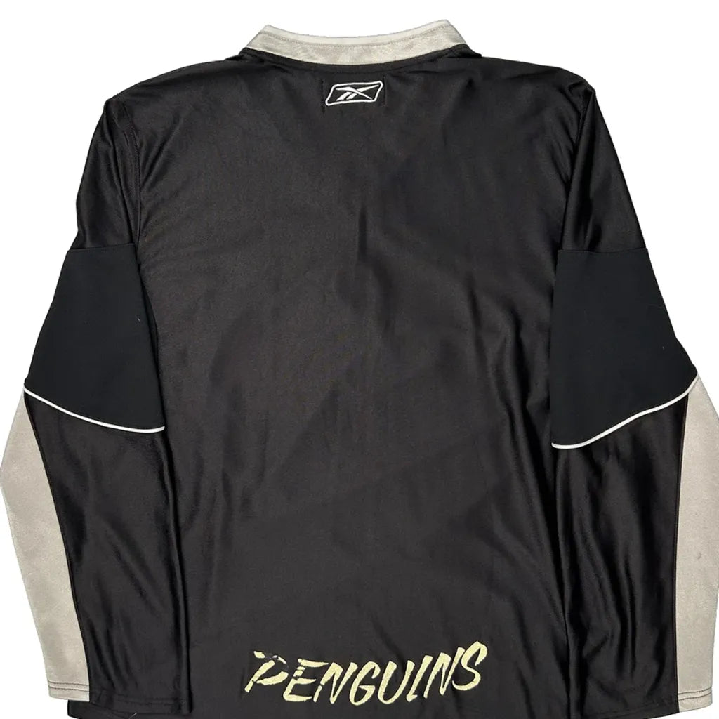 Penguins Jersey - Women's Black Long Sleeve XX-Large