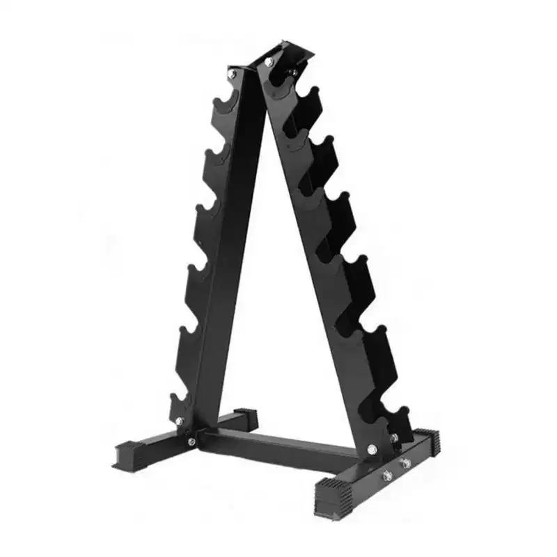 A-Frame Steel Dumbbell Rack Stand for Home Gym Weight Storage