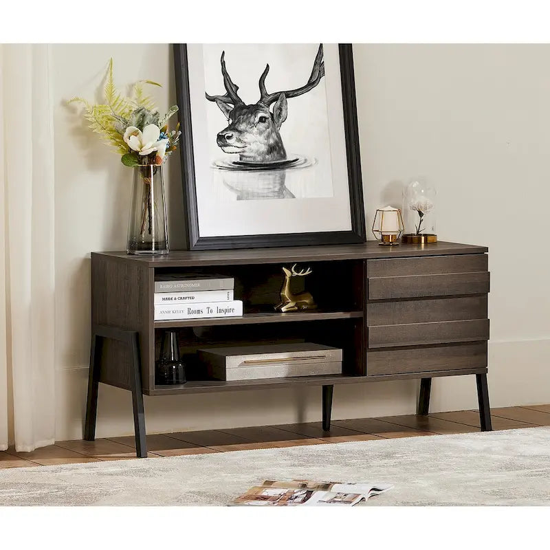 Mid-Century TV Stand Wood TV Console for TVs up to 55 Inches - 42 Inches