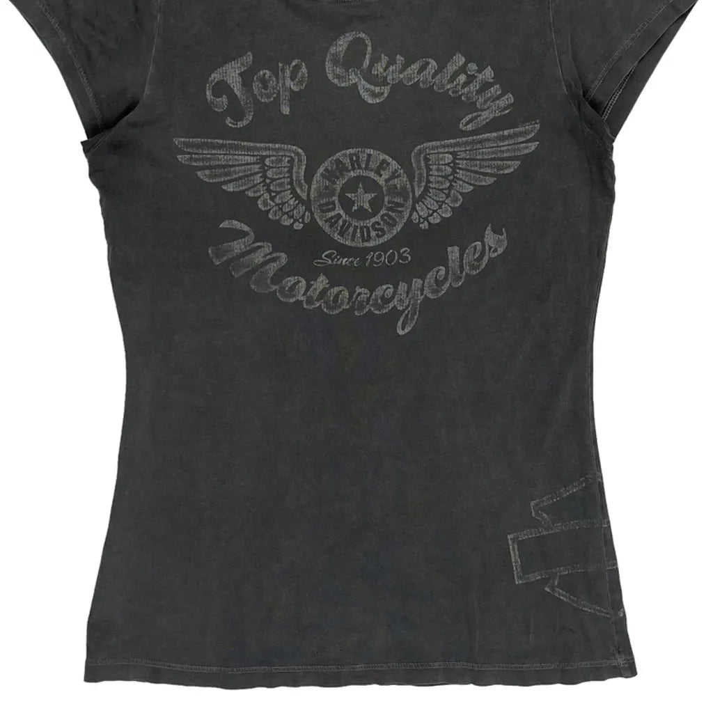 Graphic T-Shirt - XS Grey Cotton