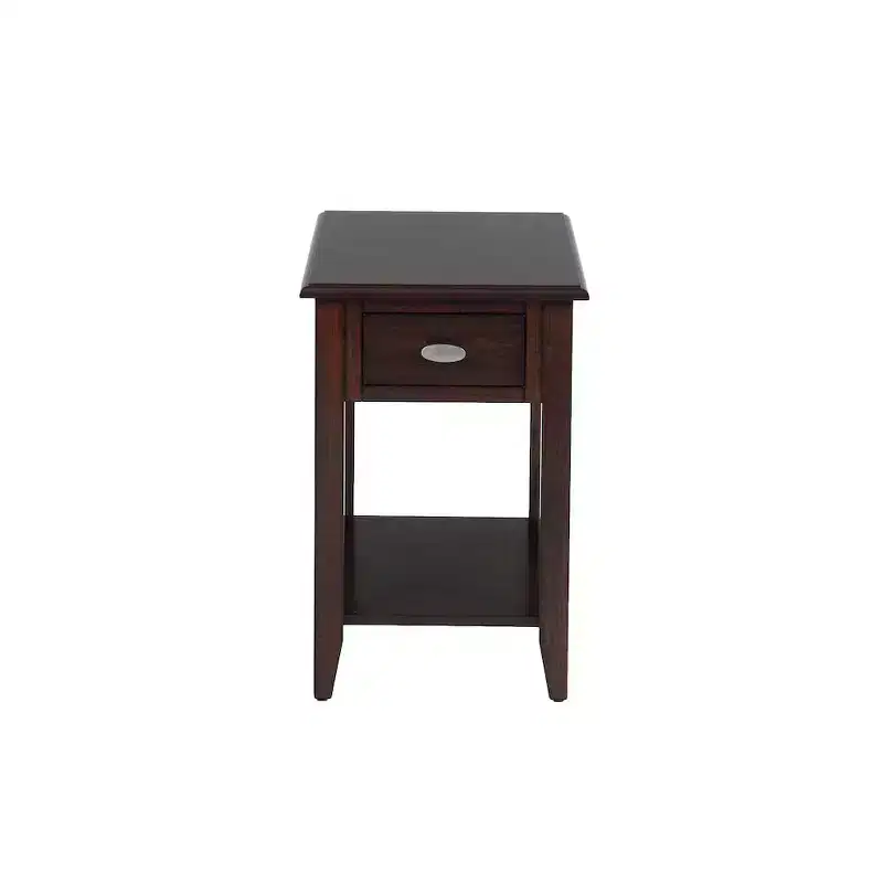 Warm Contemporary Side Table - Brown Color