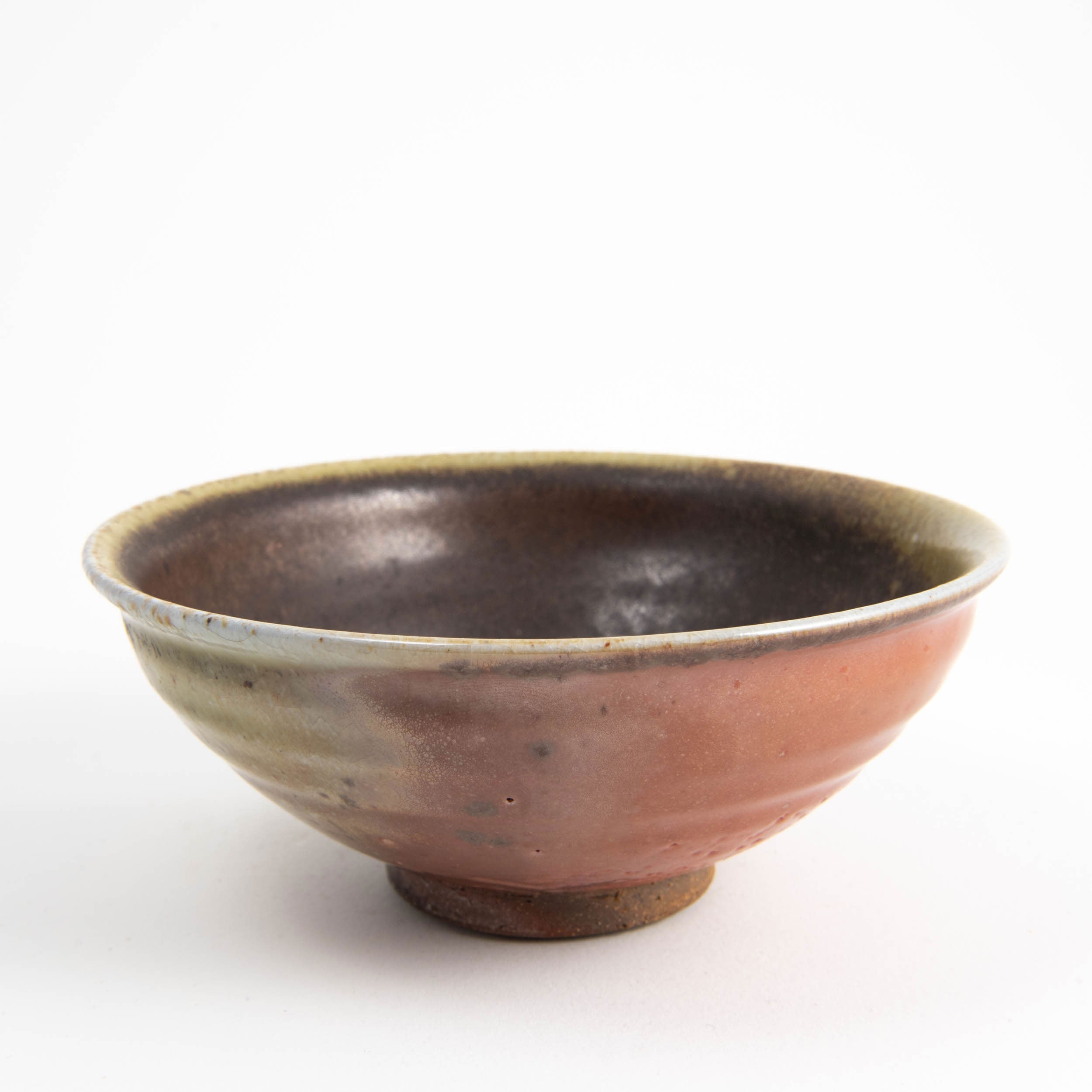 Red Shino Ash Small Footed Bowl