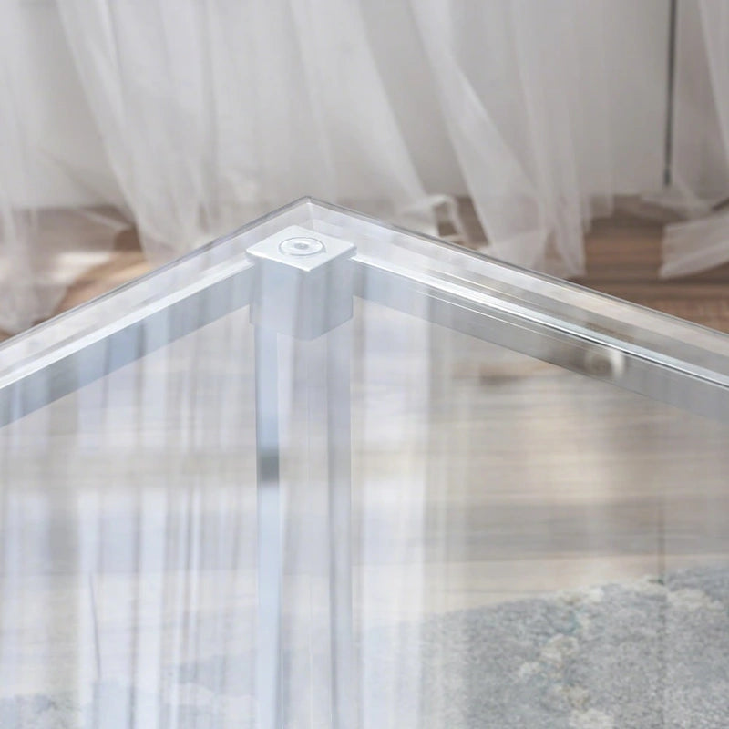 Modern Rectangle Tempered Glass Coffee Table