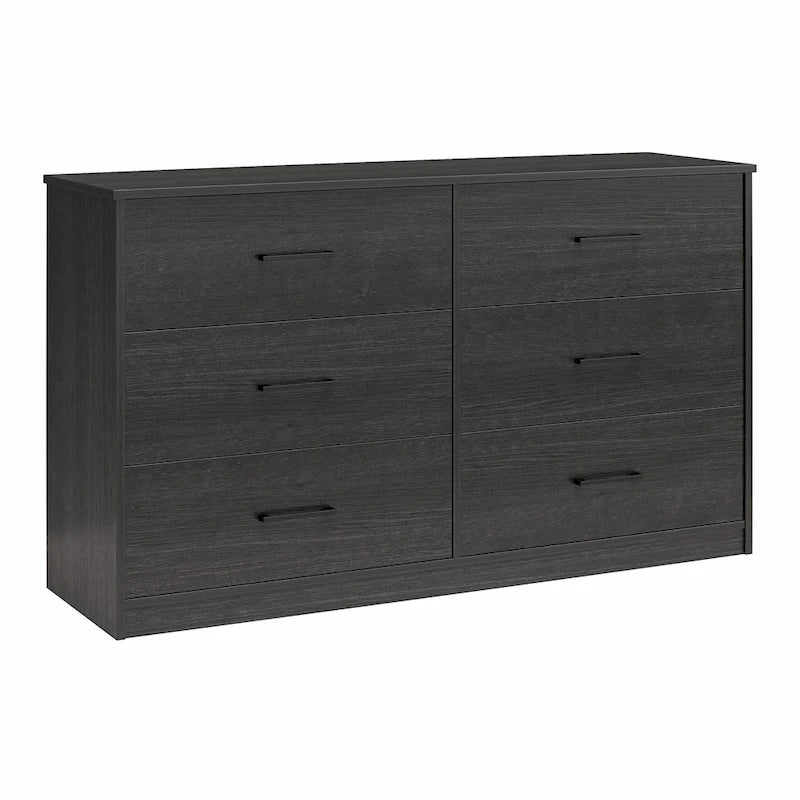 Wide 6-Drawer Dresser with Laminate Finish
