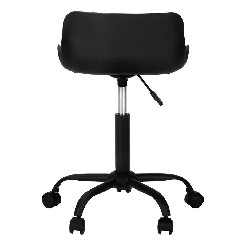 Modern Height-Adjustable Office Chair with Metal Base and Wheels, 360�� Swivel