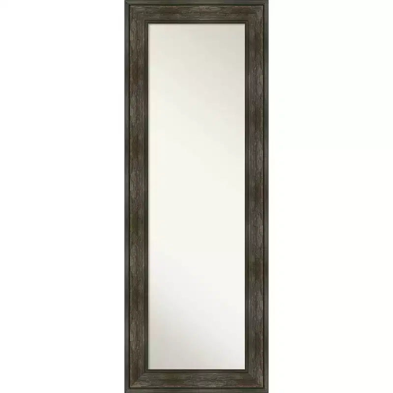 Full-Length Wall & Door Mirror with Rustic Char Frame – 20
