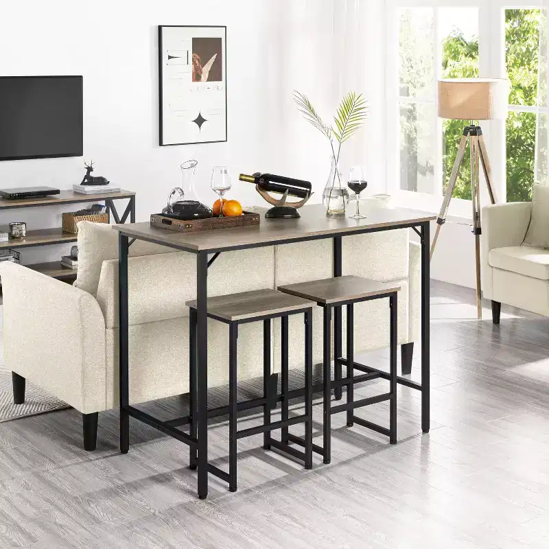 Yaheetech Industrial Counter Height Table Set for Dining Room