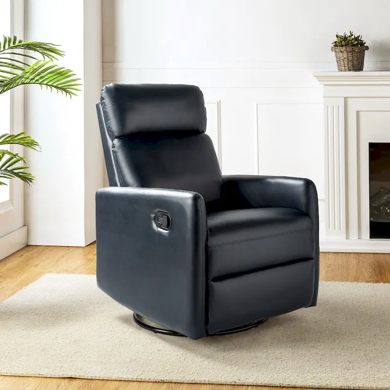 Manual Swivel Recliner with Metal Base