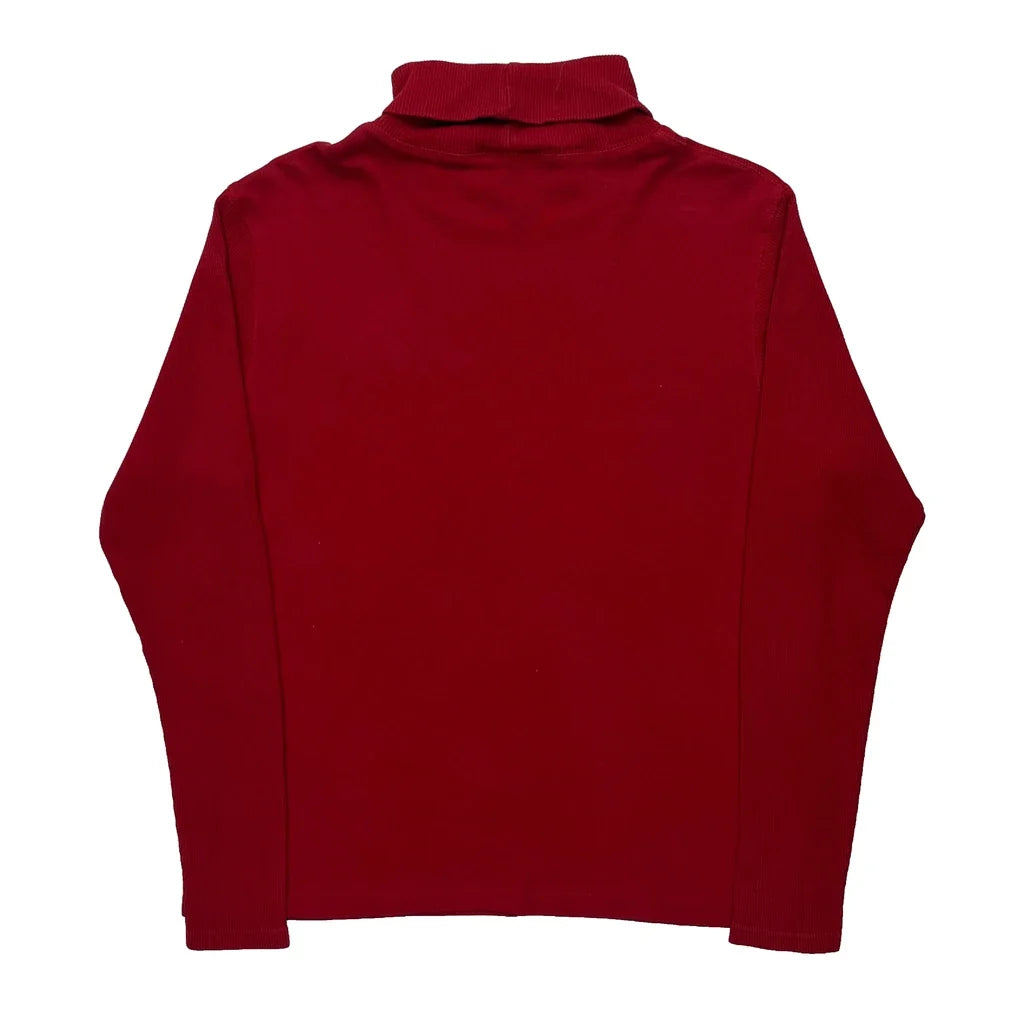 Winnie The Pooh Long Sleeve T-Shirt Women's Red Turtleneck Large