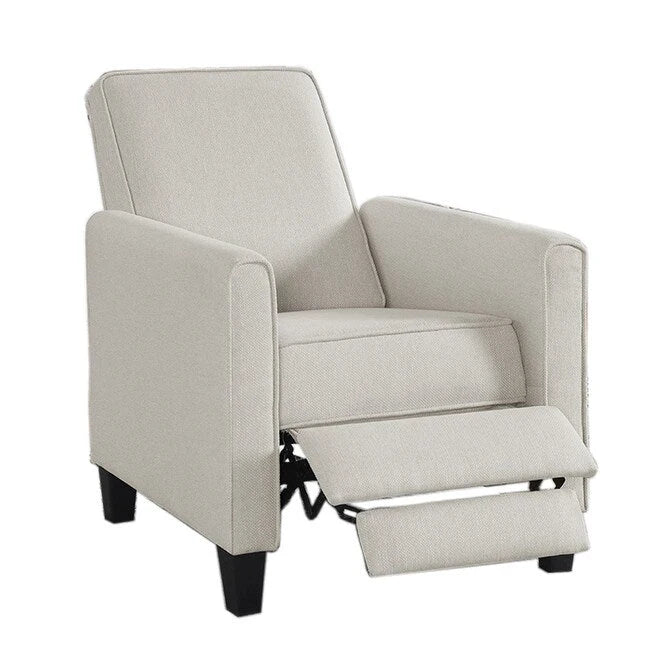 Traditional Fabric Welted Padded Recliner Chair