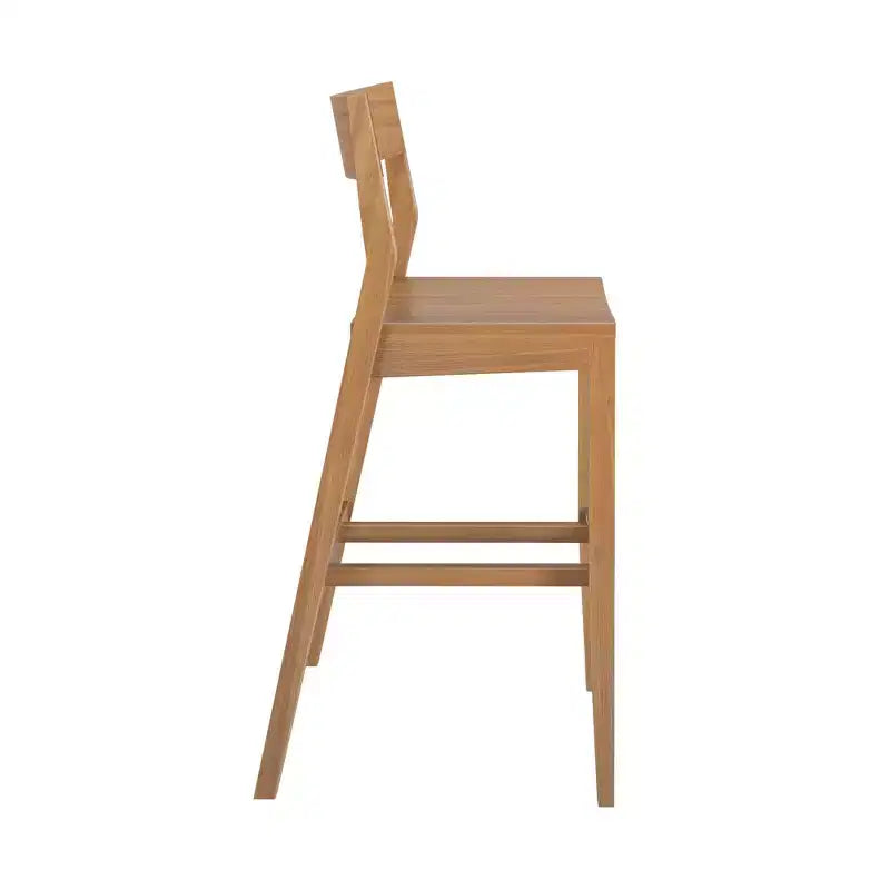44 Solid Wood Counter Height Dining Chair for Kitchen Island and Breakfast Bar