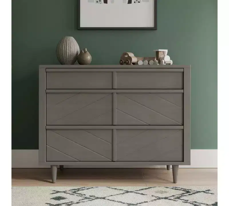 Child Craft Surrey Hill Crib, Dresser and Chest Nursery Set, 3-Piece, Includes 4-in-1 Convertible Crib, Dresser, and Chest