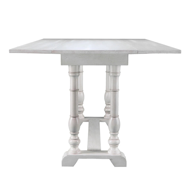 Farmhouse Drop Leaf Trestle Console to Dining Table
