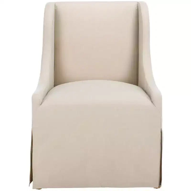 Sand Linen Accent Arm Chair, Wood Frame, Foam Cushion, 275 lb Capacity, No Assembly