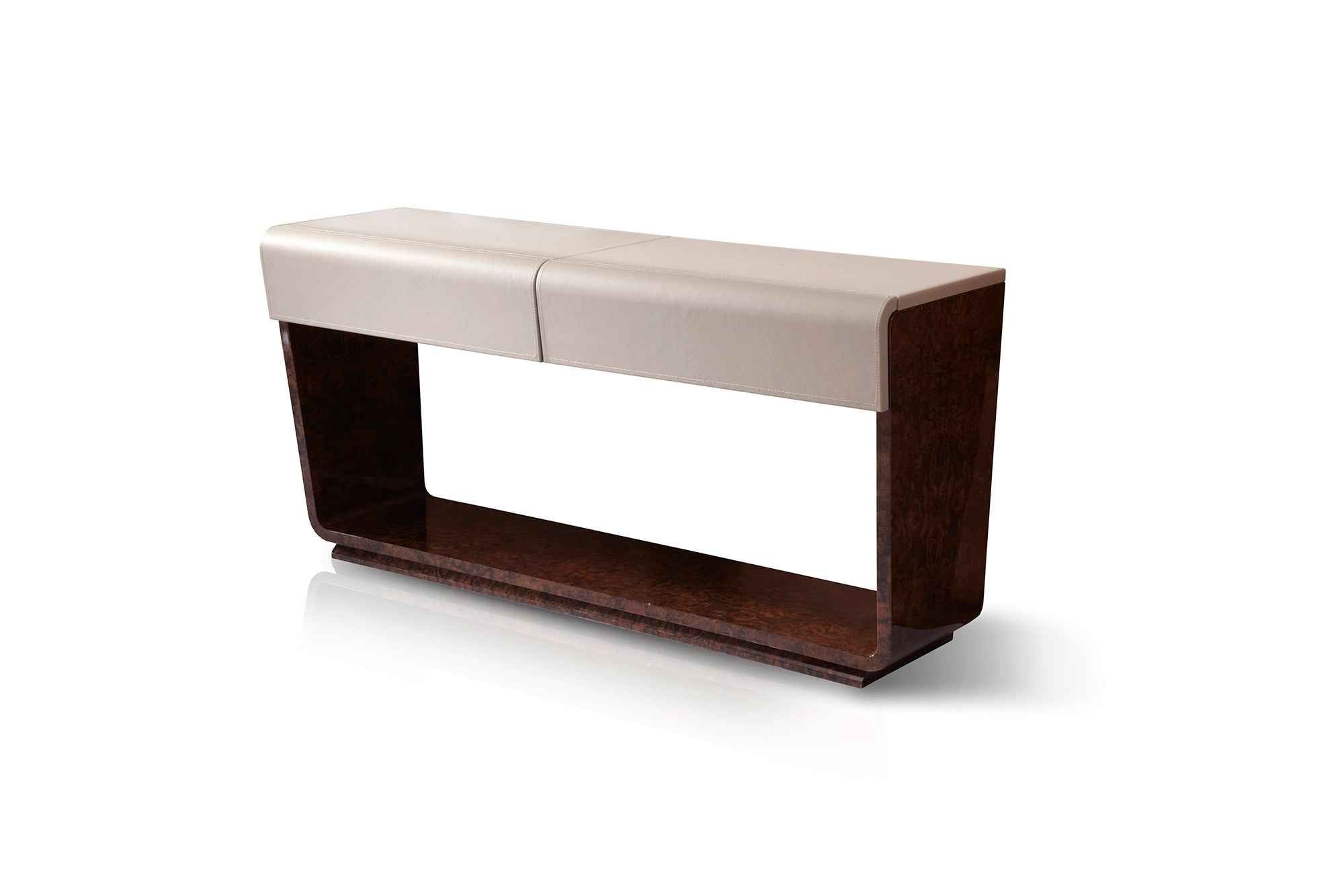 Luxurious Foyer Decor - Bentley Style Evan Porch Console Table in Base Wood Veneer for Living Room Entryway W001H8