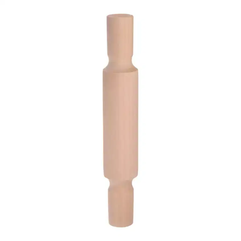 Unique Bargains Crafts Baking DIY Solid Non-Stick Wood Emboss Clay Roller 8.27 x 1.38 1 Pc