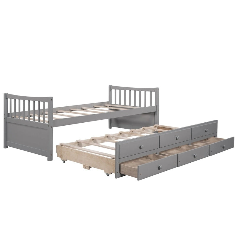 Daybed with Trundle and Drawers