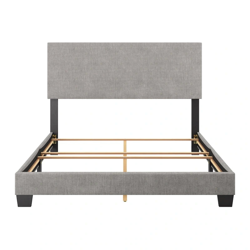 Upholstered Modern Queen Bed, Box Spring Required