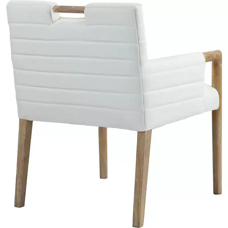 Vegan Leather Dining Arm Chair