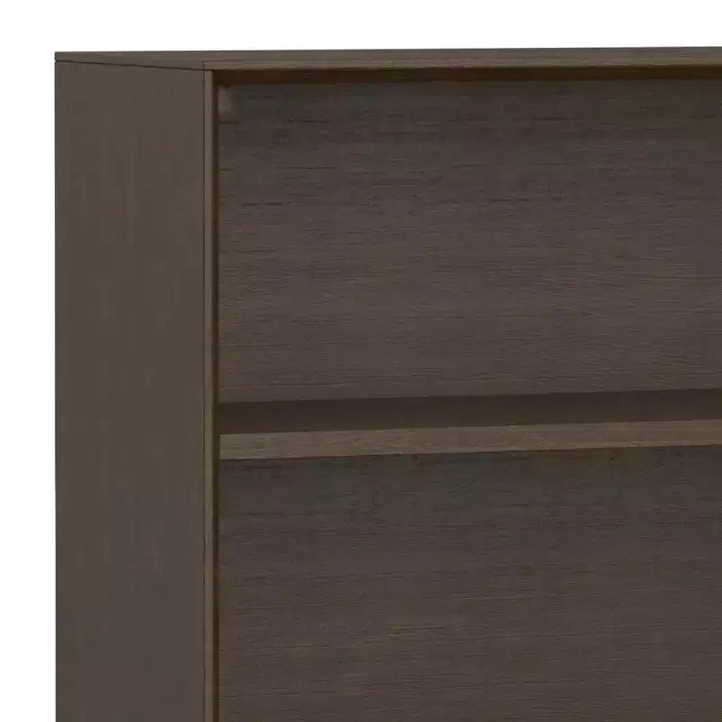 WyndenHall 30" Devlin Low Wide Bookcase Walnut Brown