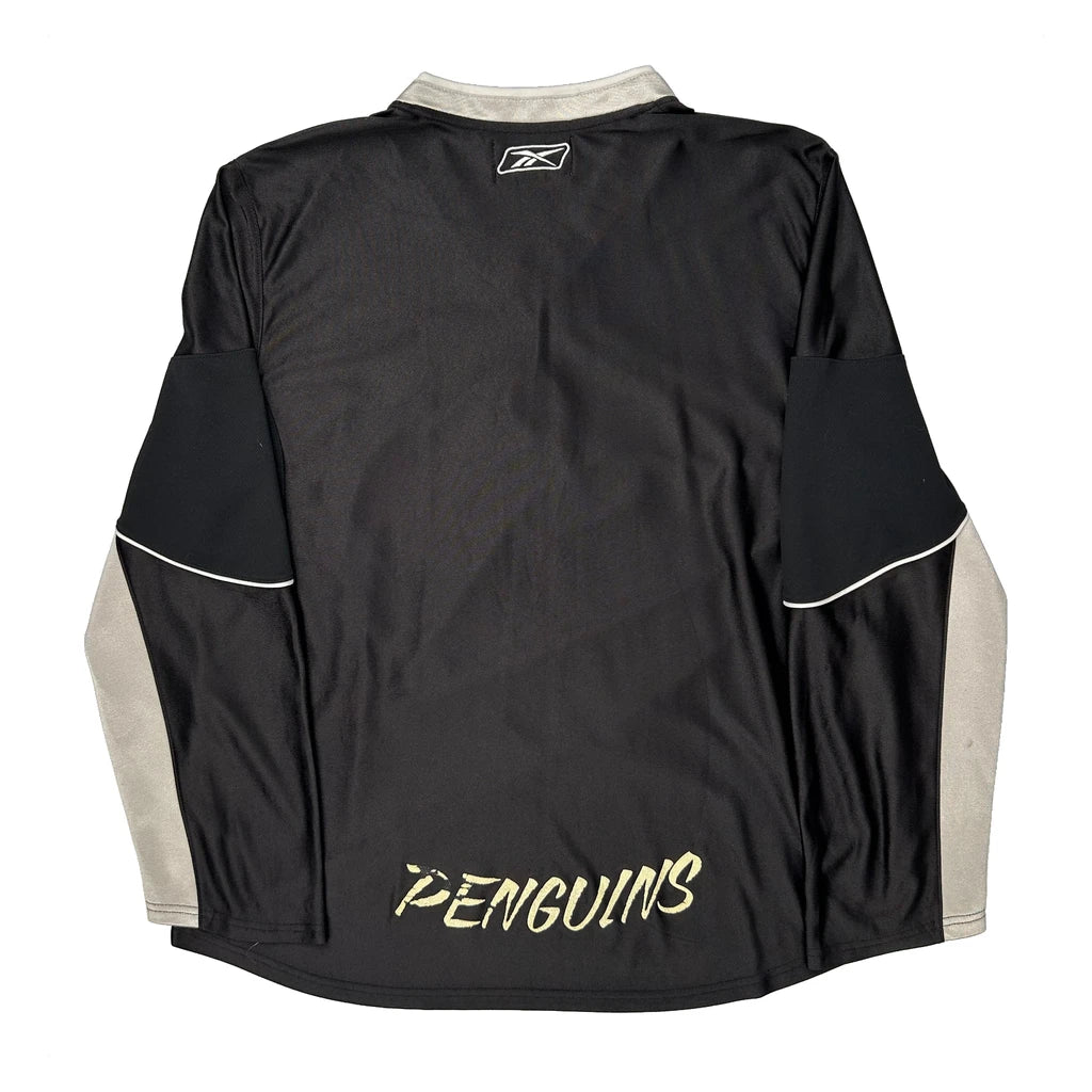 Penguins Jersey - Women's Black Long Sleeve XX-Large