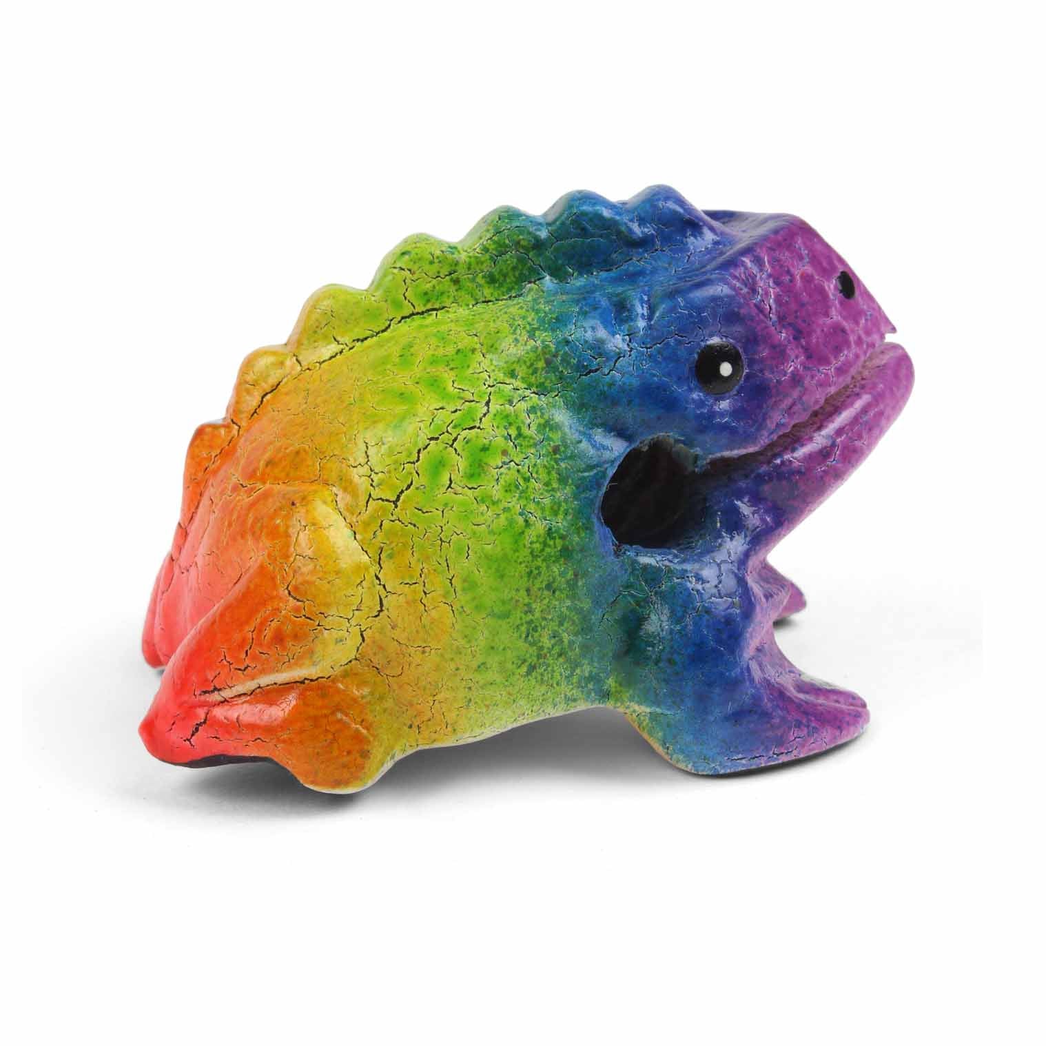 Mini Rainbow Frog Guiro