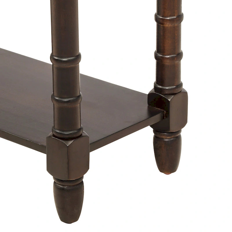2-Drawer Console Table with Bottom Shelf