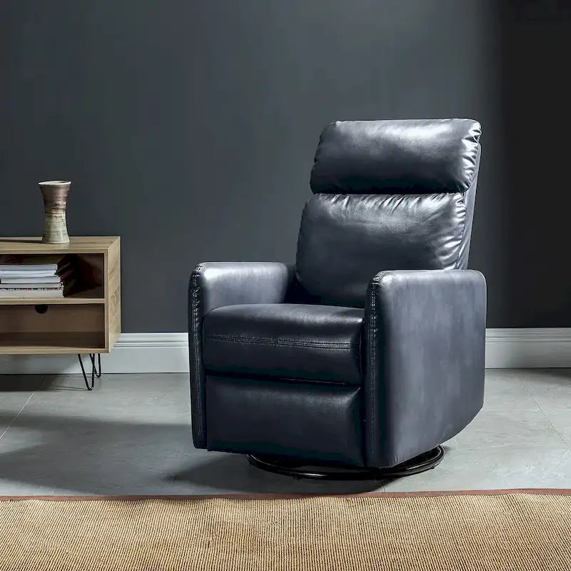Manual Swivel Recliner with Metal Base