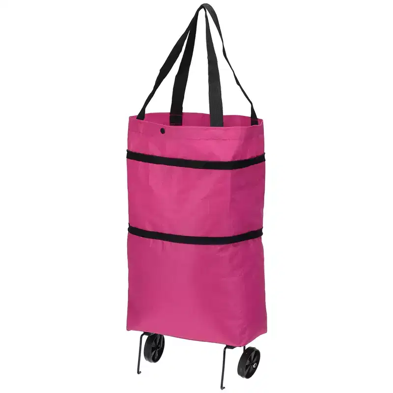 Waterproof Foldable Shopping Bag with Wheels – 13-18 Inch