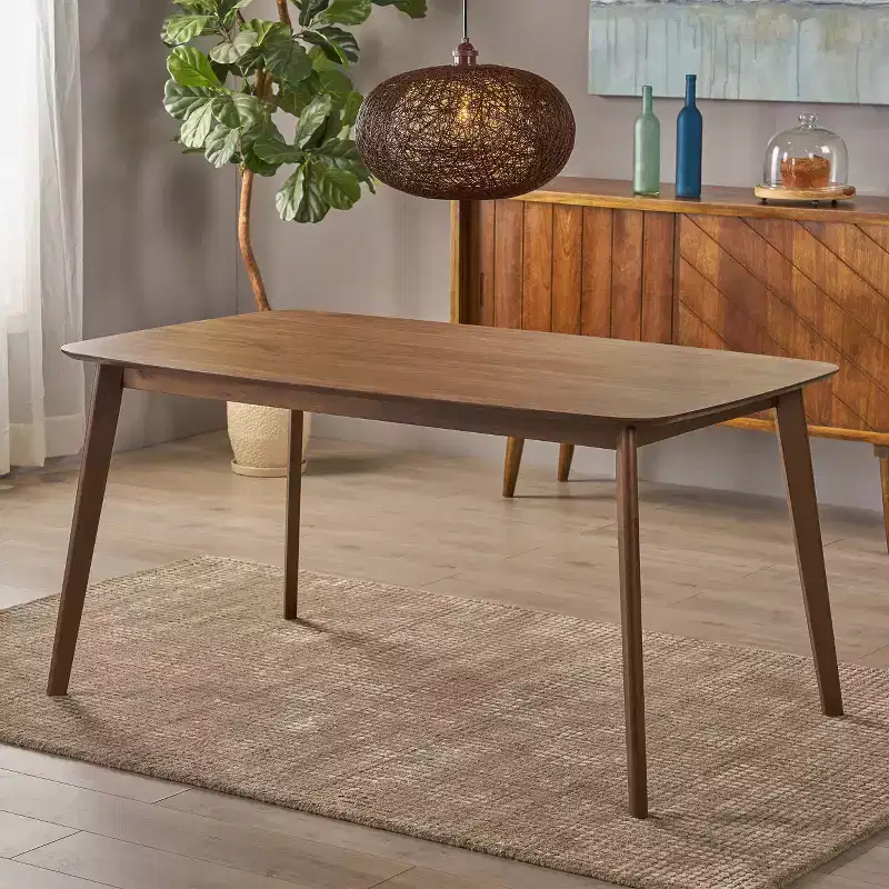 GDFStudio Anne Mid Century Modern Wood Dining Table