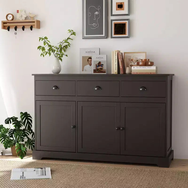 53.5 Buffet Sideboard with 3 Drawers and 2 Adjustable Shelves