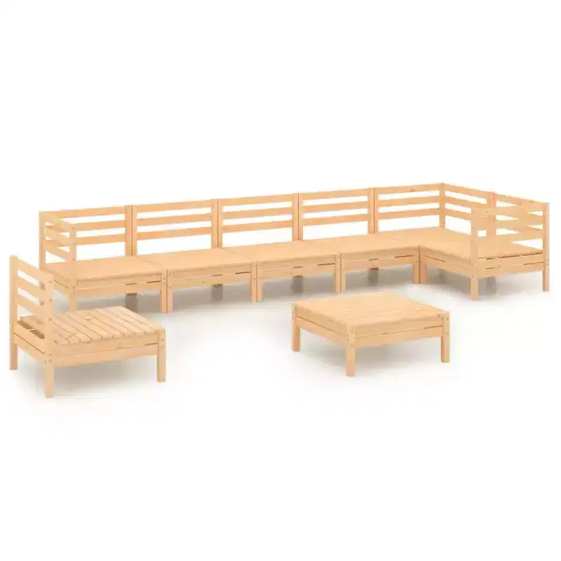 vidaXL Garden Lounge Set Solid pinewood Medium Modular