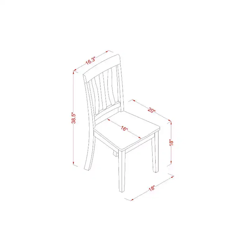 Retro Dinette Set - 5 Piece Table & Chair Set - Kitchen Dining Room Furniture
