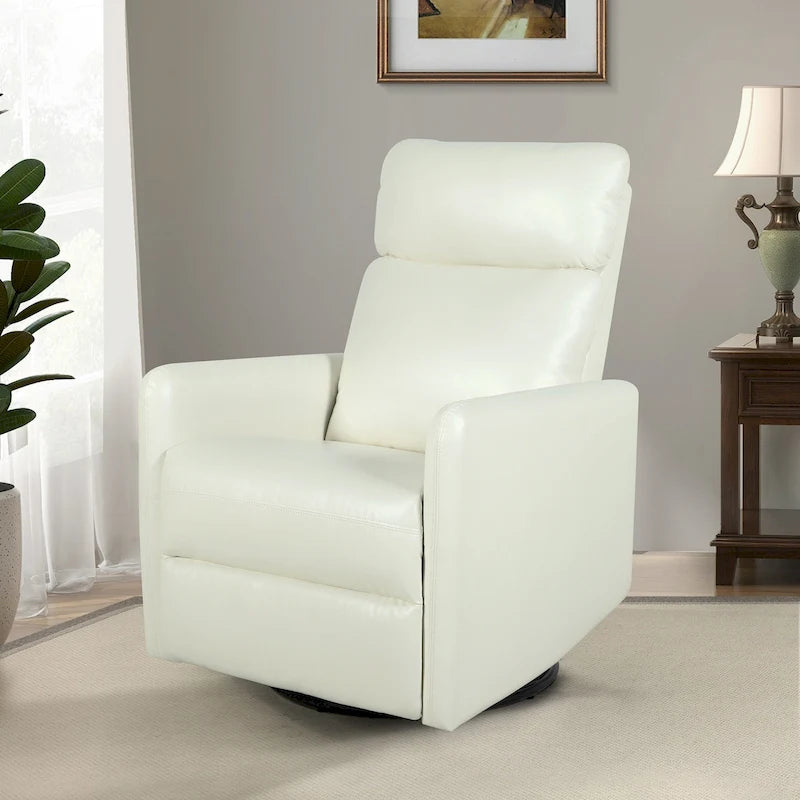 Manual Swivel Recliner with Metal Base